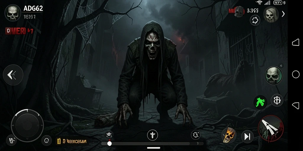 Screenshot menampilkan momen mencekam dalam gameplay ADG62.