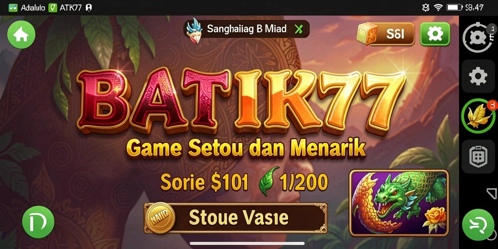 Gameplay BATIK77 yang penuh warna dan mengasyikkan.