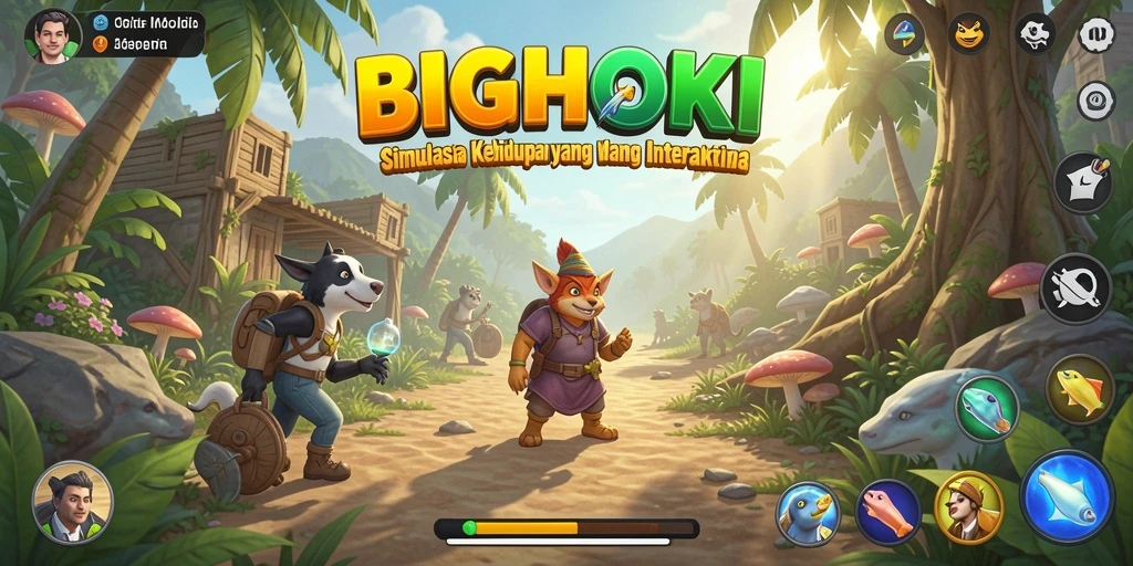 Tampilan gameplay BIGHOKI yang menarik dan seru.