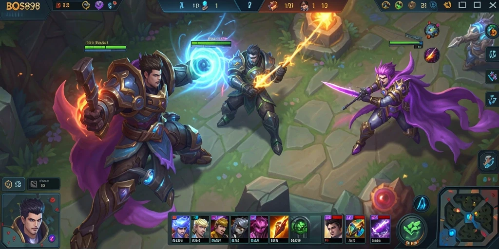 Screenshot gameplay BOS898 menampilkan aksi seru dan strategi tim yang mendebarkan.
