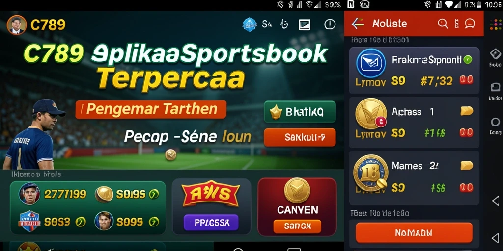 Tampilan screenshot gameplay taruhan olahraga di C789.
