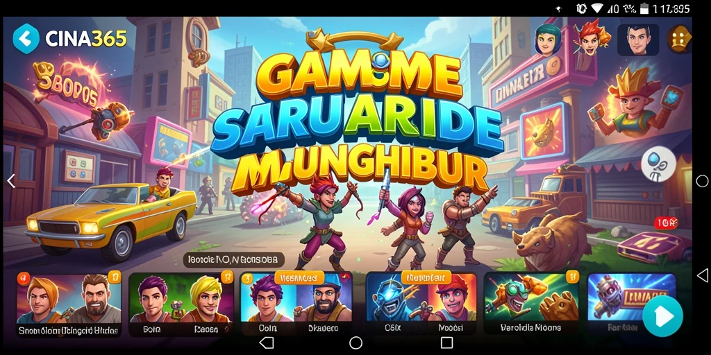 Gambar menunjukkan gameplay seru dari CINA365 dengan visual yang menarik.