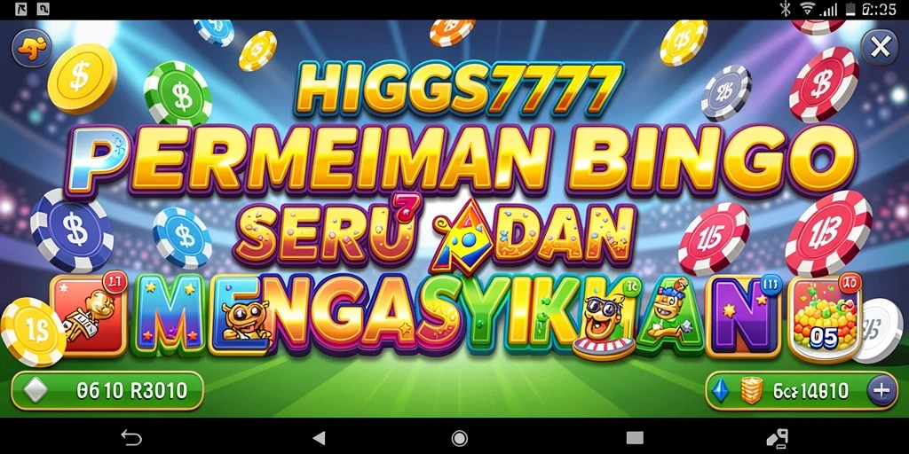 Tampilan gameplay HIGGS777 dengan suasana Bingo yang menyenangkan.