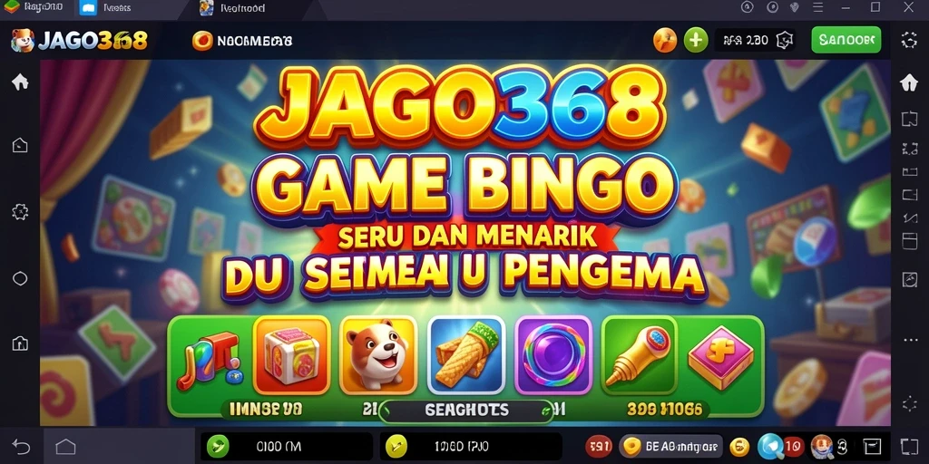 Tampilan menarik dari gameplay Bingo di JAGO368.