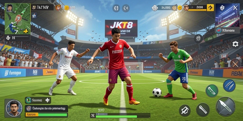 Gameplay seru di JKT8 dengan berbagai olahraga menarik.