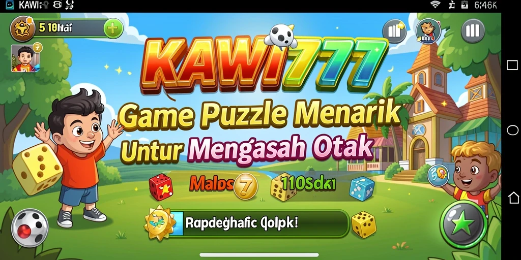 Screenshot gameplay KAWI777 menunjukkan tantangan Puzzle yang menarik.