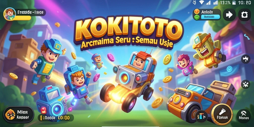 Tampilan gameplay KOKITOTO yang mengasyikkan dan penuh warna.