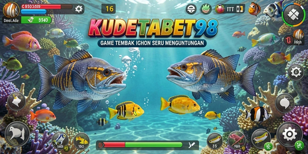 Tampilan gameplay menembak ikan yang seru dan adiktif di KUDETABET98.