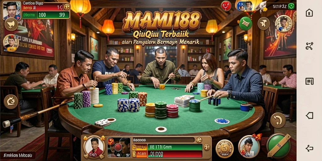 Screenshot MAMI188 yang menampilkan gameplay seru QiuQiu.