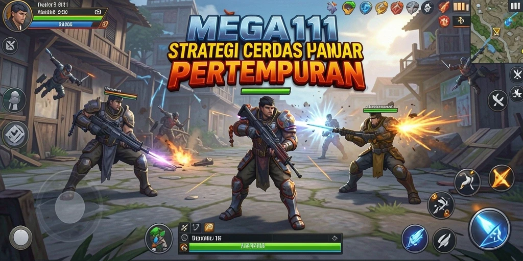 Tampilan seru dari gameplay strategi MEGA111.
