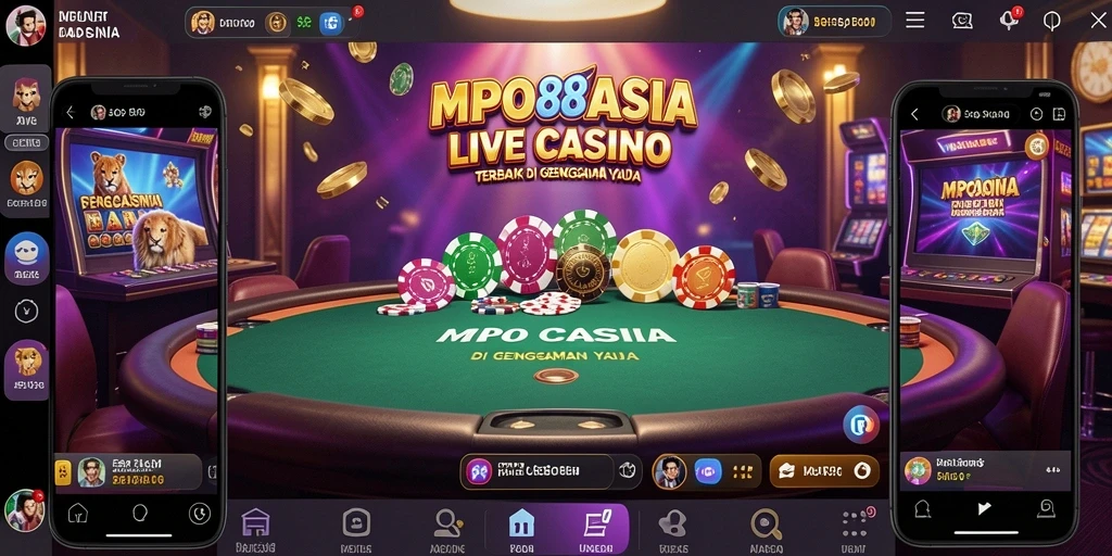 Tampilan permainan Live Casino MPO88ASIA yang mendebarkan.