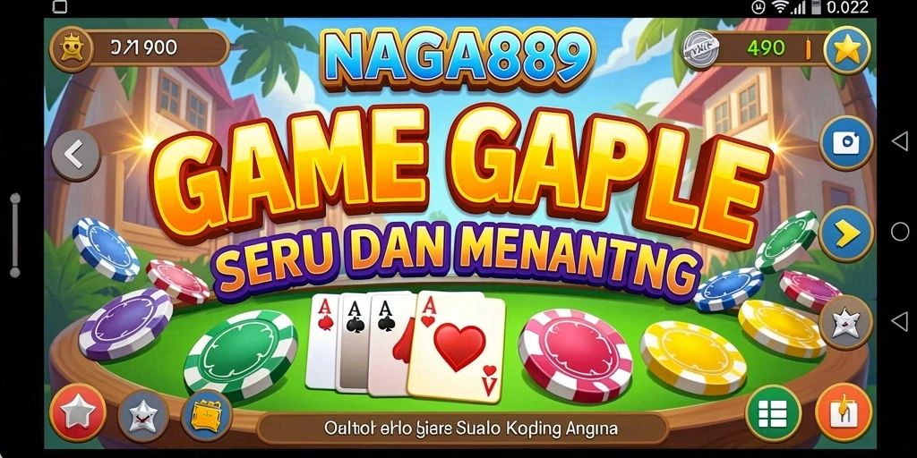Tampilan gameplay NAGA889 yang menarik dan interaktif dalam permainan Gaple.