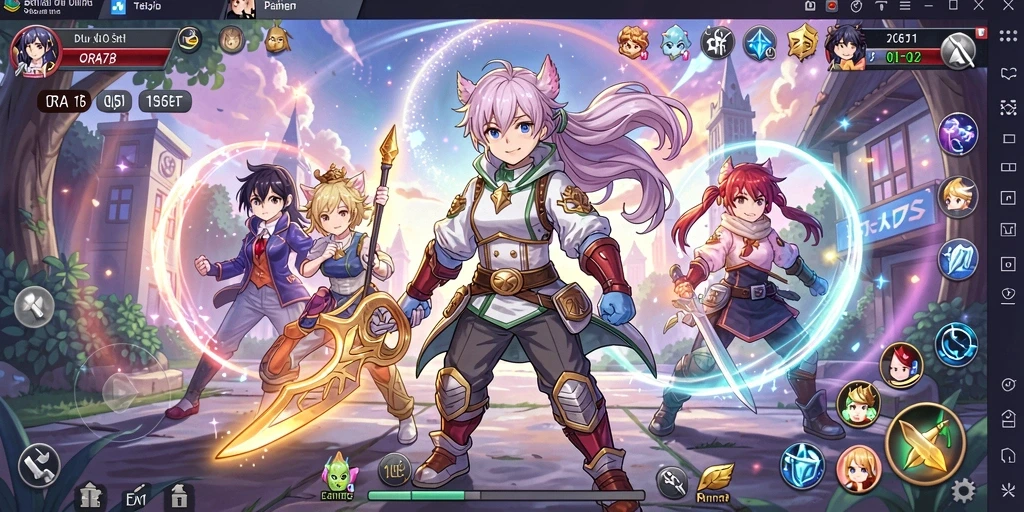 Screenshot ORA78 menampilkan aksi seru dalam gameplay Anime.