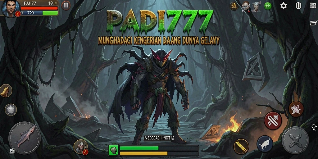 Screenshot menampilkan gameplay seram dari PADI777 yang penuh ketegangan.