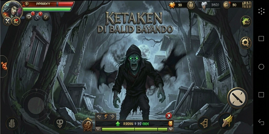 Tampilan gameplay menakutkan dalam PPRRYY yang memikat.