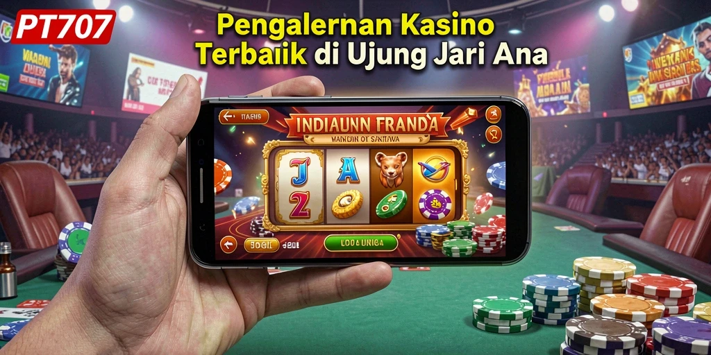 Tampilan gameplay menarik dalam aplikasi kasino PT707.