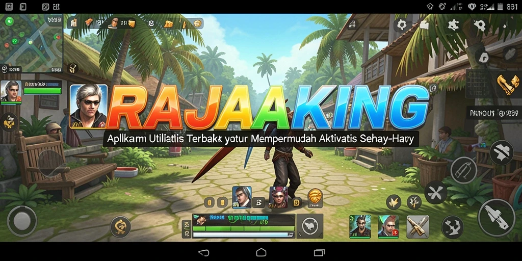 Tampilan antarmuka aplikasi RAJAKING yang sederhana dan efisien.