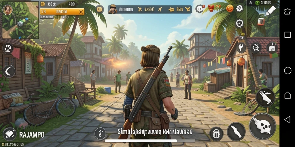 Tampilan gameplay yang menarik dan interaktif di RAJAMPO.