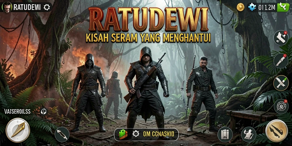 Gameplay seram dengan atmosfer menegangkan di RATUDEWI.