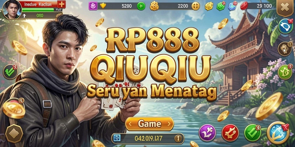 Tampilan menarik dari gameplay RP888 QiuQiu.
