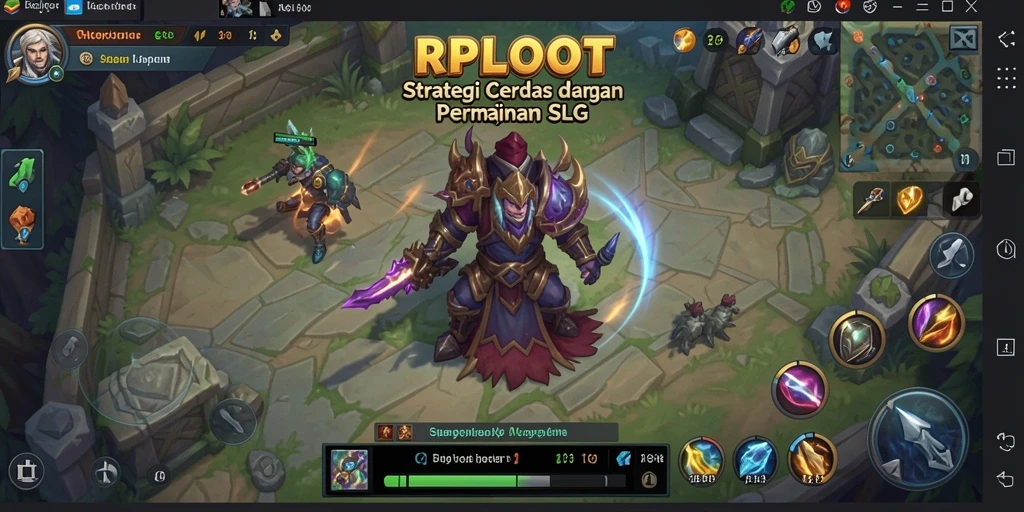 Tampilan gameplay RPLOOT dengan strategi yang mendalam dan interaksi pemain.