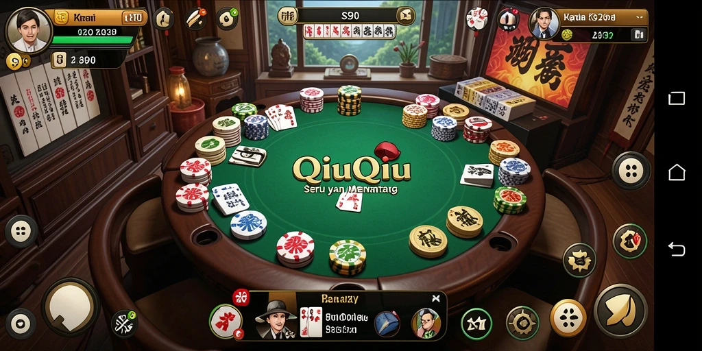 Tampilan gameplay QiuQiu yang menarik dan seru.