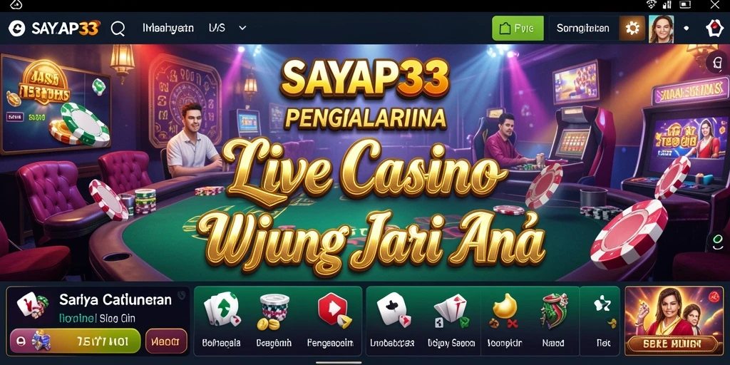 Tampilan gameplay Live Casino yang menegangkan dan interaktif.