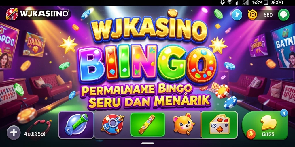 Tampilan gameplay Bingo yang menarik dan interaktif.