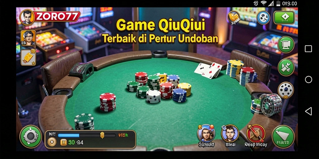 Screenshot gameplay QiuQiu yang seru dan kompetitif di ZORO77.
